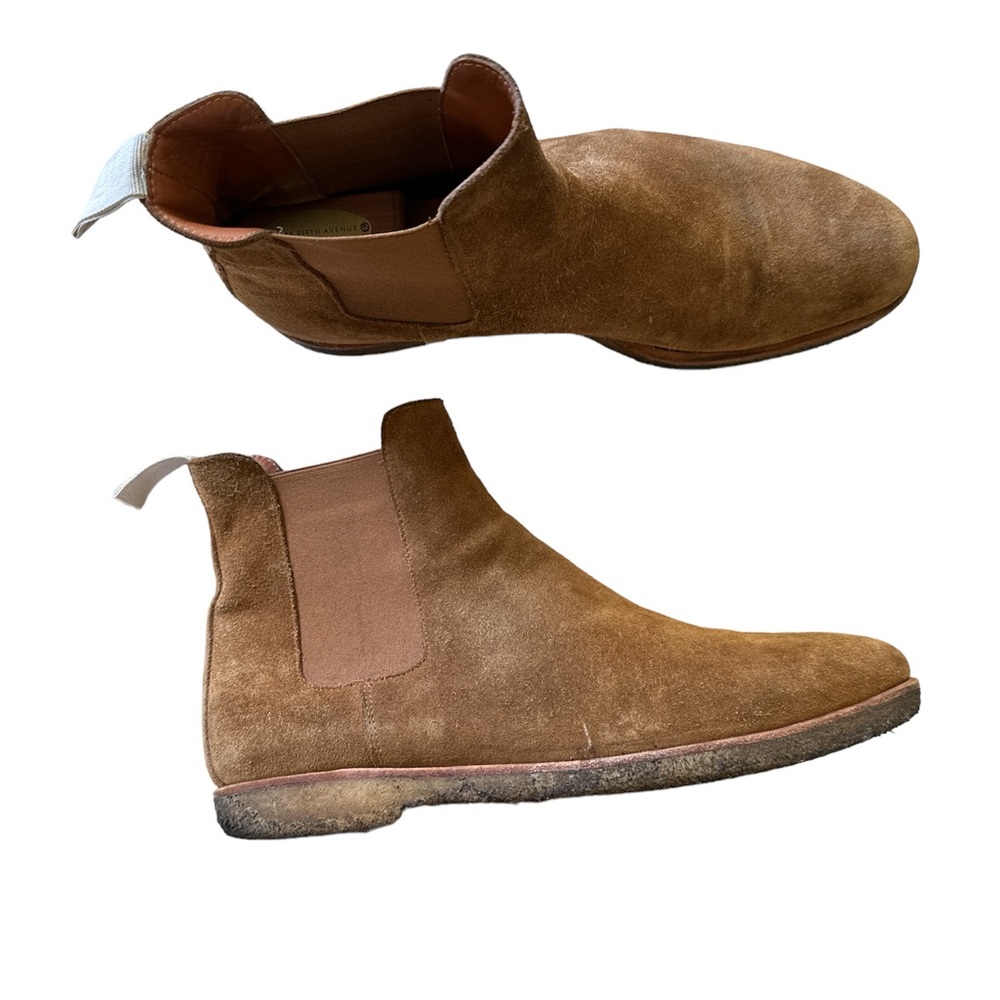 Common Projects Tan Leather Chelsea Boots w/Crepe Soles Men's 43 EU/ 10 US
